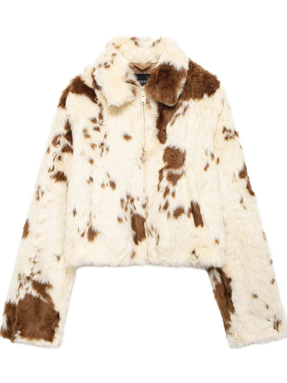 Faux Fur Zip Up Cropped Outerwear - Picture 8 of 14